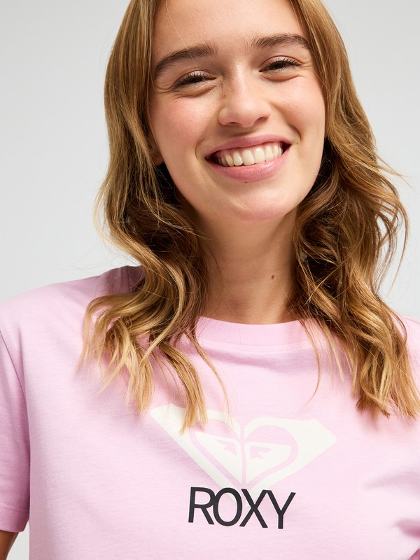 Ocean Road Art T-shirt à manches courtes Rose Femme