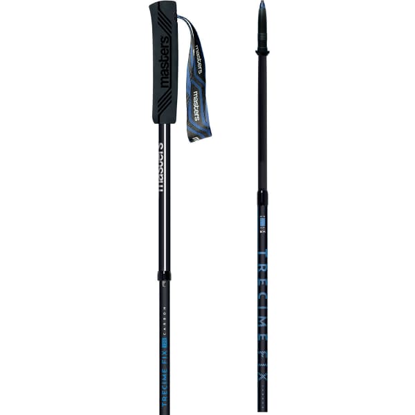 Bâton trail MASTERS TRECIME FIX CARBON BLACK/BLUE