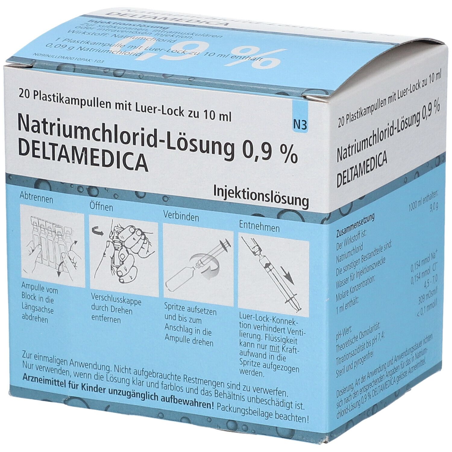 Natriumchlorid-Lösung 0,9 % DELTAMEDICA