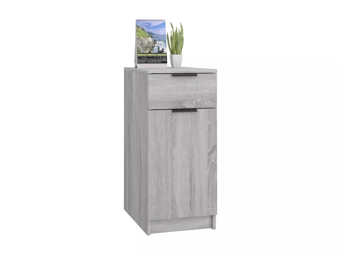Armoire de bureau Sonoma gris 33,5x50x75 cm Bois d'ingénierie