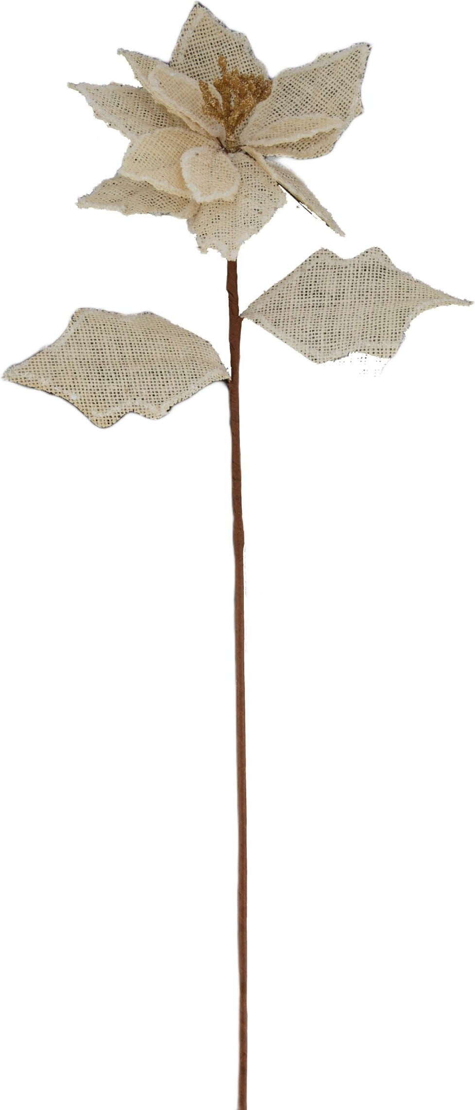 Dijk Natural Collections kunstdecoratietak Jute bloem crème 71 x 12 x 12 cm