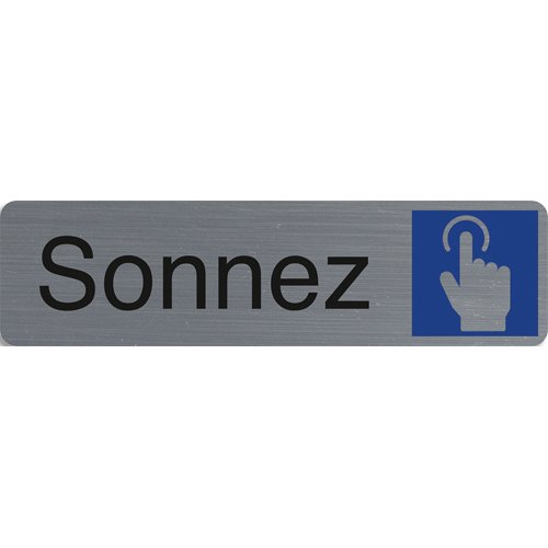 Plaque de signalisation 'Sonnez'