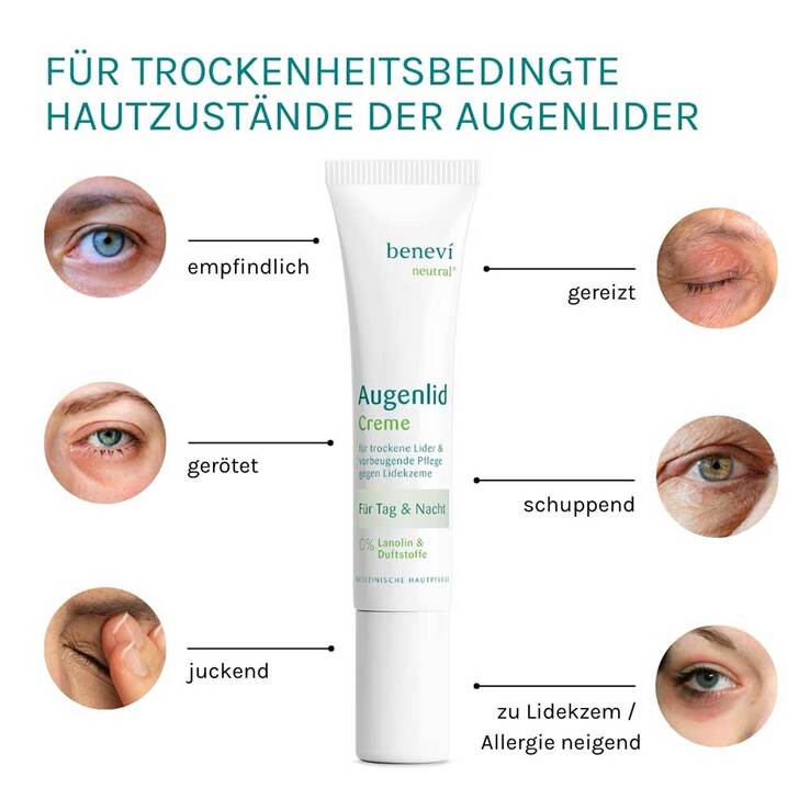 Benevi Neutral Augenlid-Creme, 15 ml