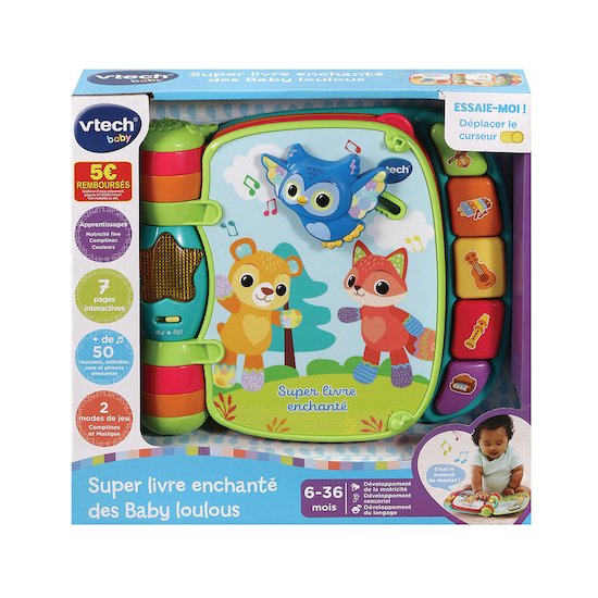 Super livre enchanté des Baby loulous   Bleu        de               Vtech