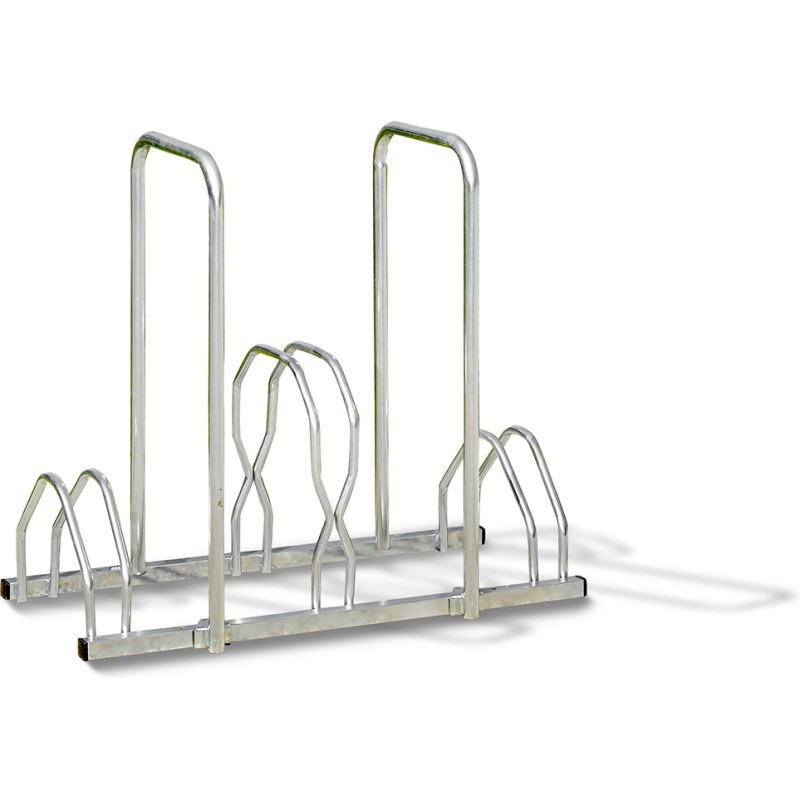 Râtelier 3 vélos avec 2 arceaux pour antivol