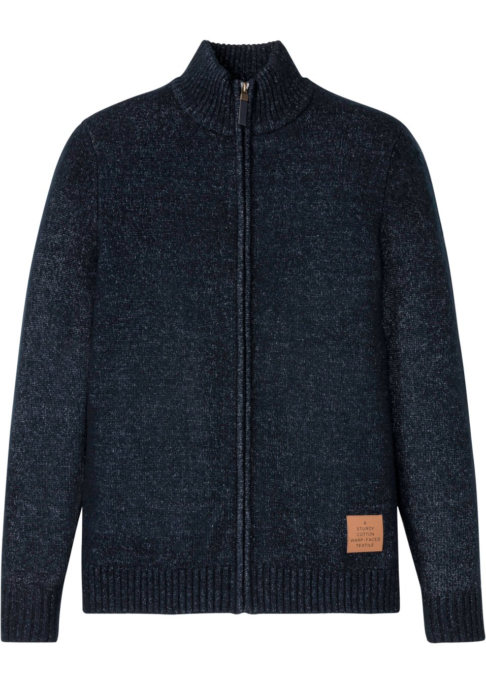 Veste en maille à col montant