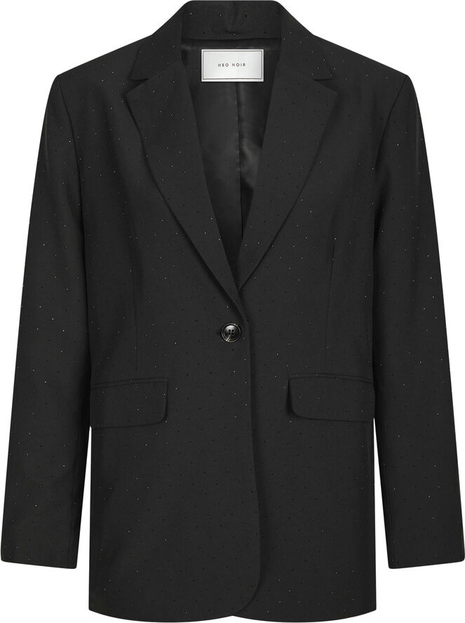 Neo Noir Gaby Bedazzled Blazer Black