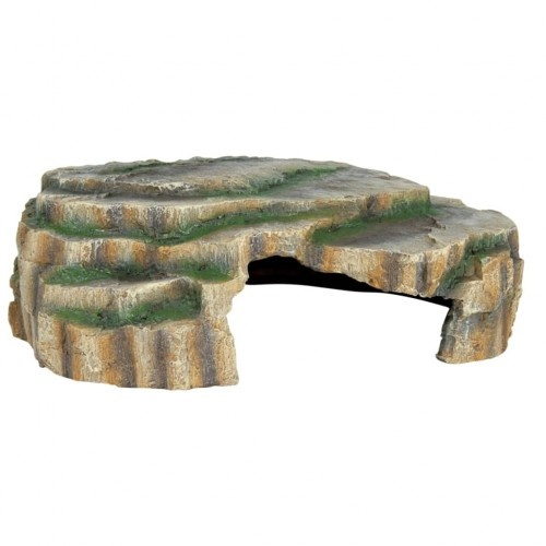 Caverna decorativa para terrário, cor marrom