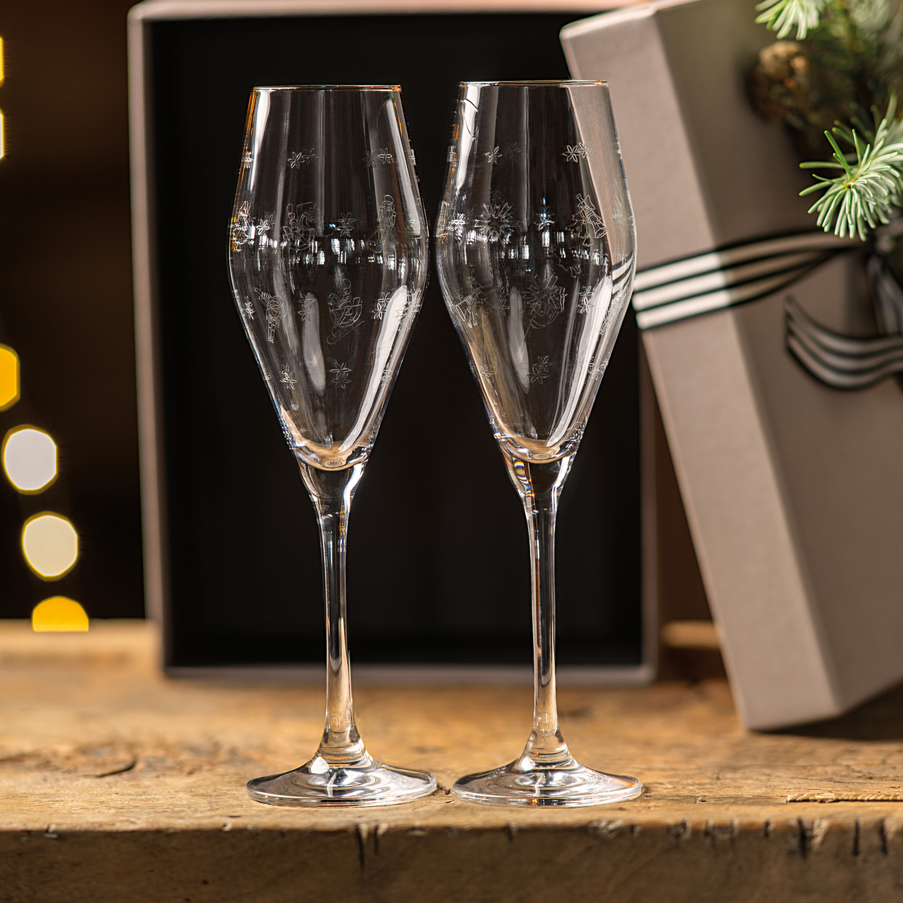 Toy's Delight Champagne glass Clear, 4.1 oz, crystal glass