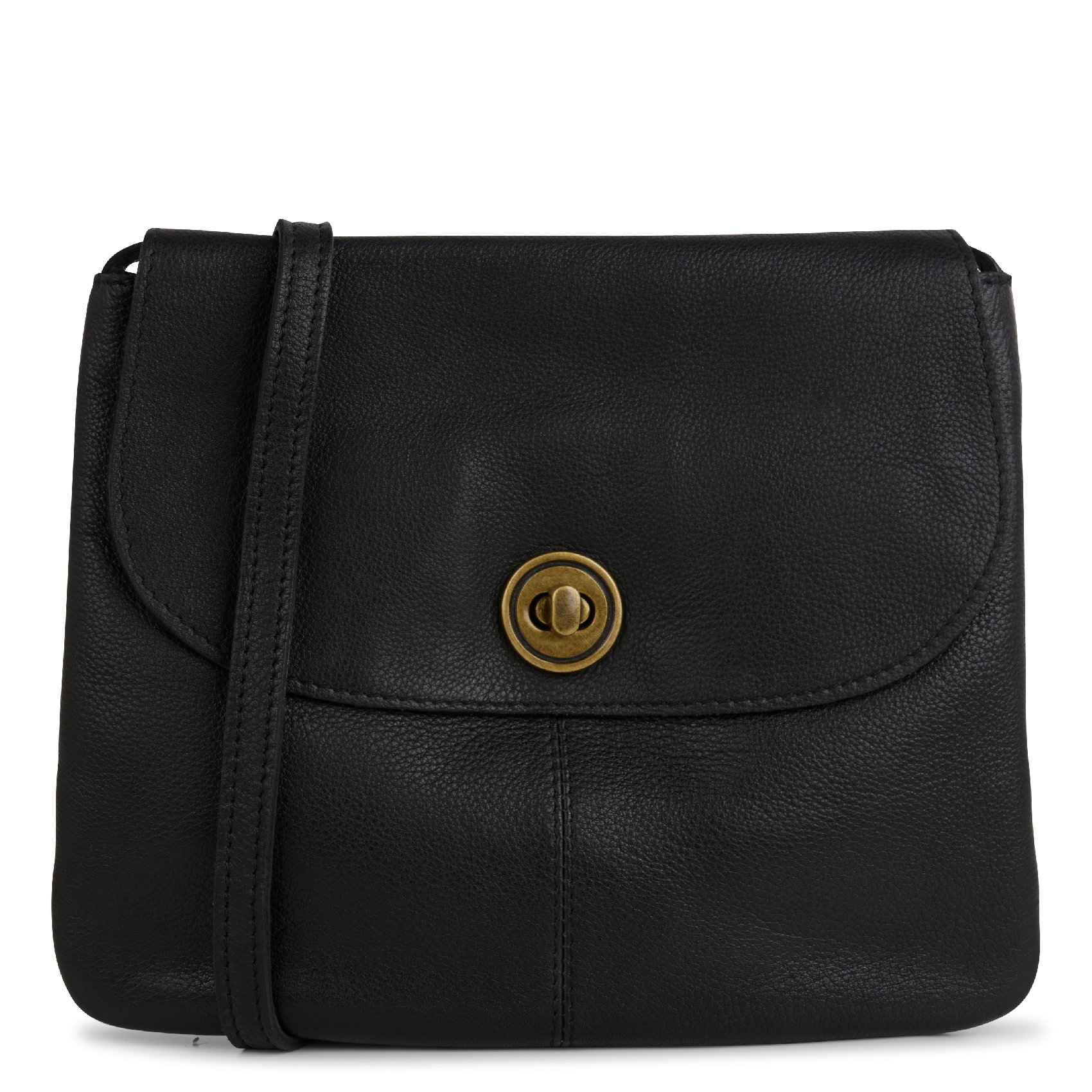 TOTALLY - Sacoche bandoulière en cuir | Noir