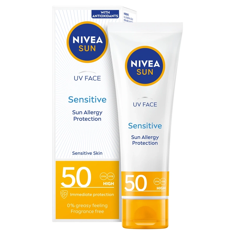 Nivea Sun Soothing Sensitive Face Cream SPF 50 - 50 ml