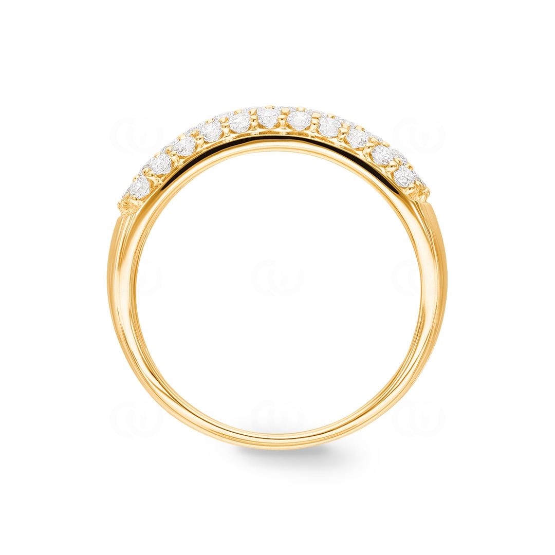 0.75 Karat Diamantring 750/18 K Gelbgold