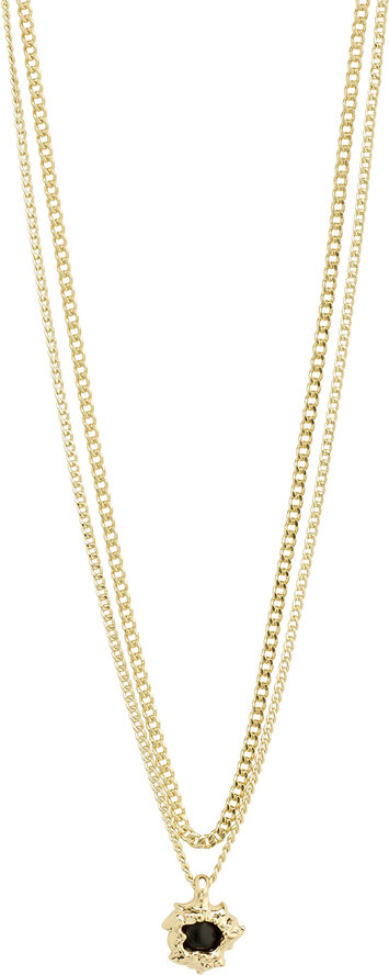 Pilgrim ACT recycled necklace 2-in-1 gold-plated Guld