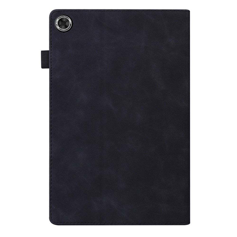 Samsung Galaxy Tab A11 / A9 Leder Tasche Flipcase mit Kartenfächern   S-Pen Halterung - Schwarz