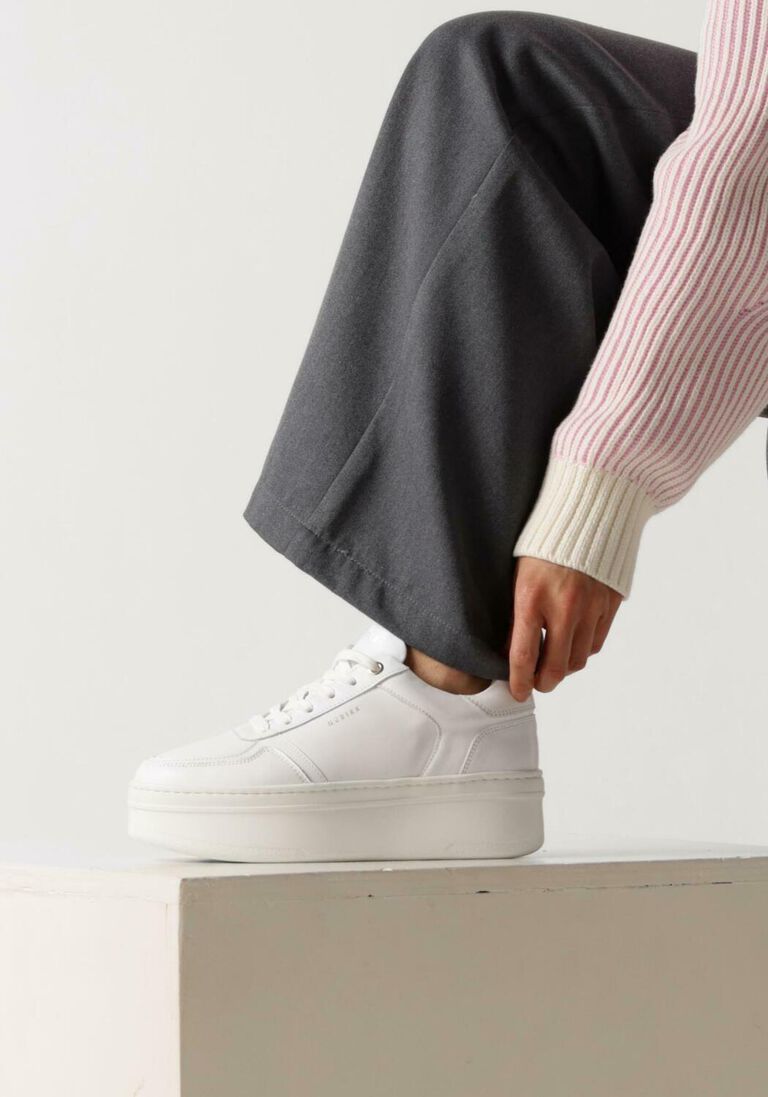 NUBIKK witte nubikk lage sneakers bayou platform