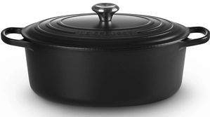 Braadpan Le Creuset Signature Ovaal Mat Zwart 33 cm