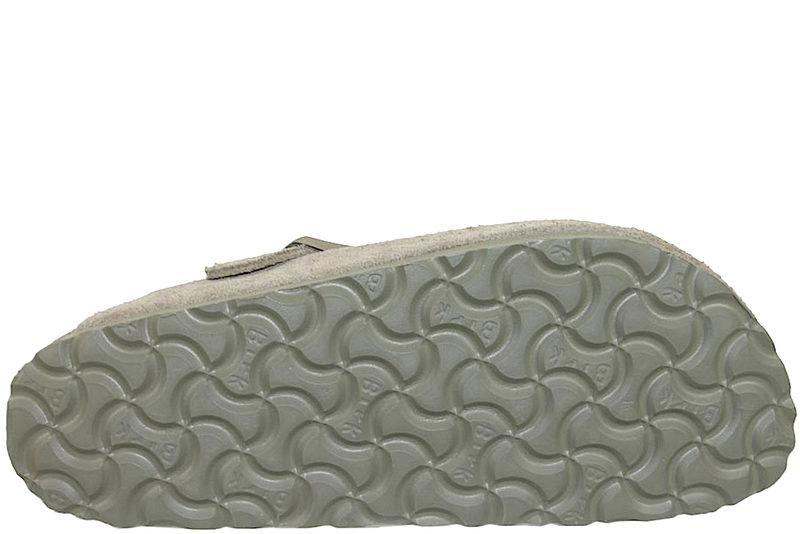 BIRKENSTOCK BOSTON SLENTERS I OLIVENGRØNT RUSKIND