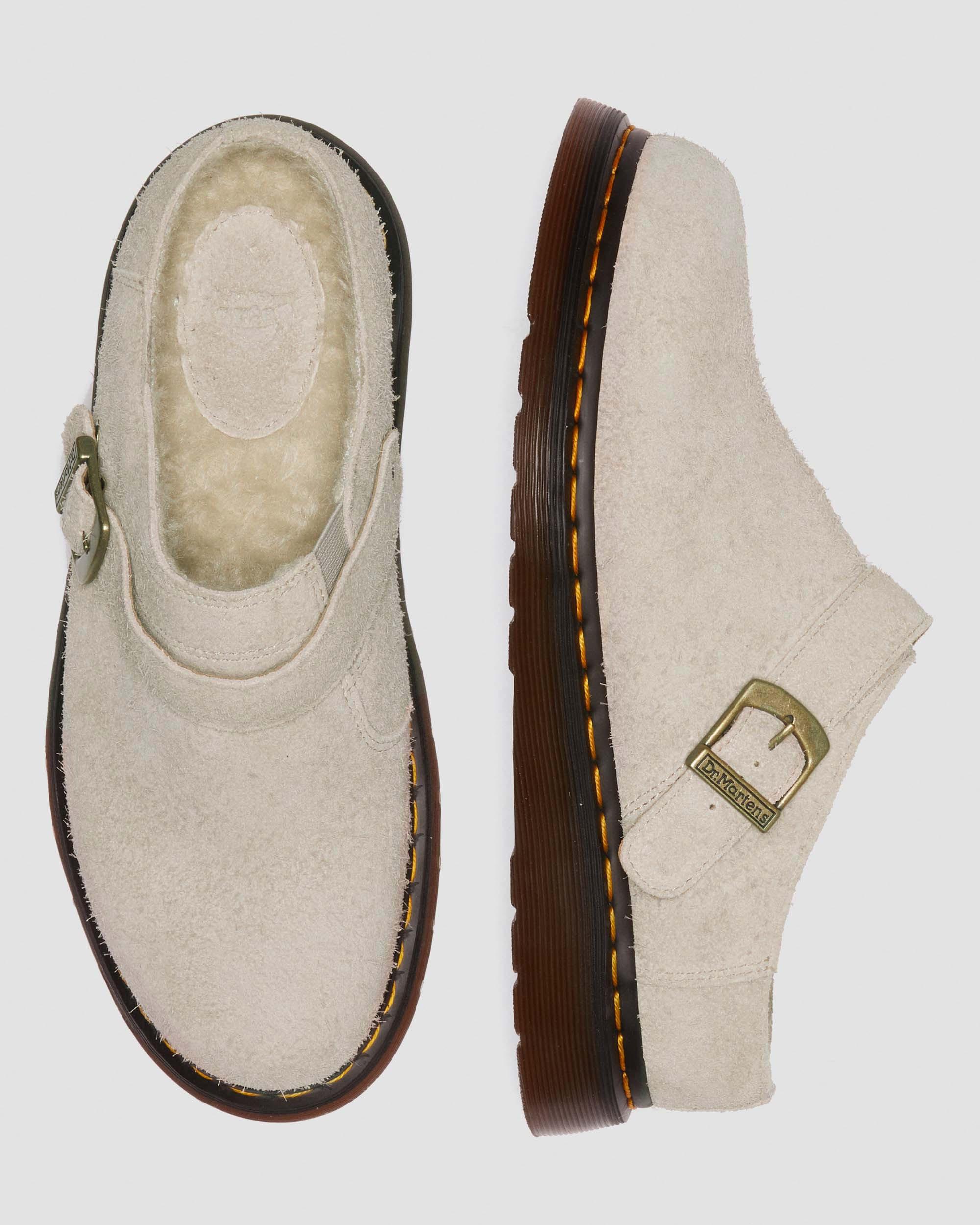 Isham Faux Shearling Lined Suede Slingback Mules