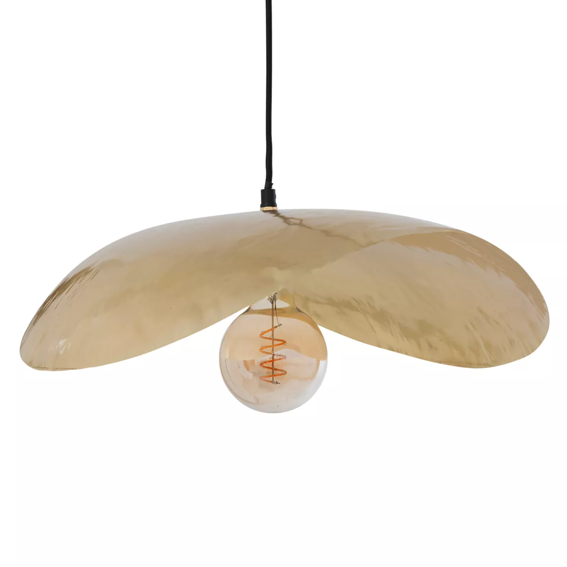 Suspension luminaire métal (56 x 42 cm) Arlo Or
