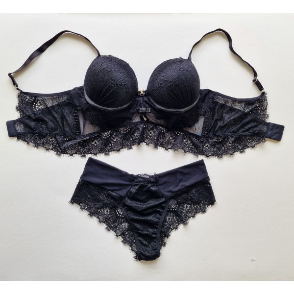 Donna Chic Conjunto Safira Império Preto XL
