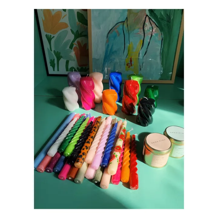 Anna + Nina Bougie Blunt twisted - 15cm | Rose fuschia