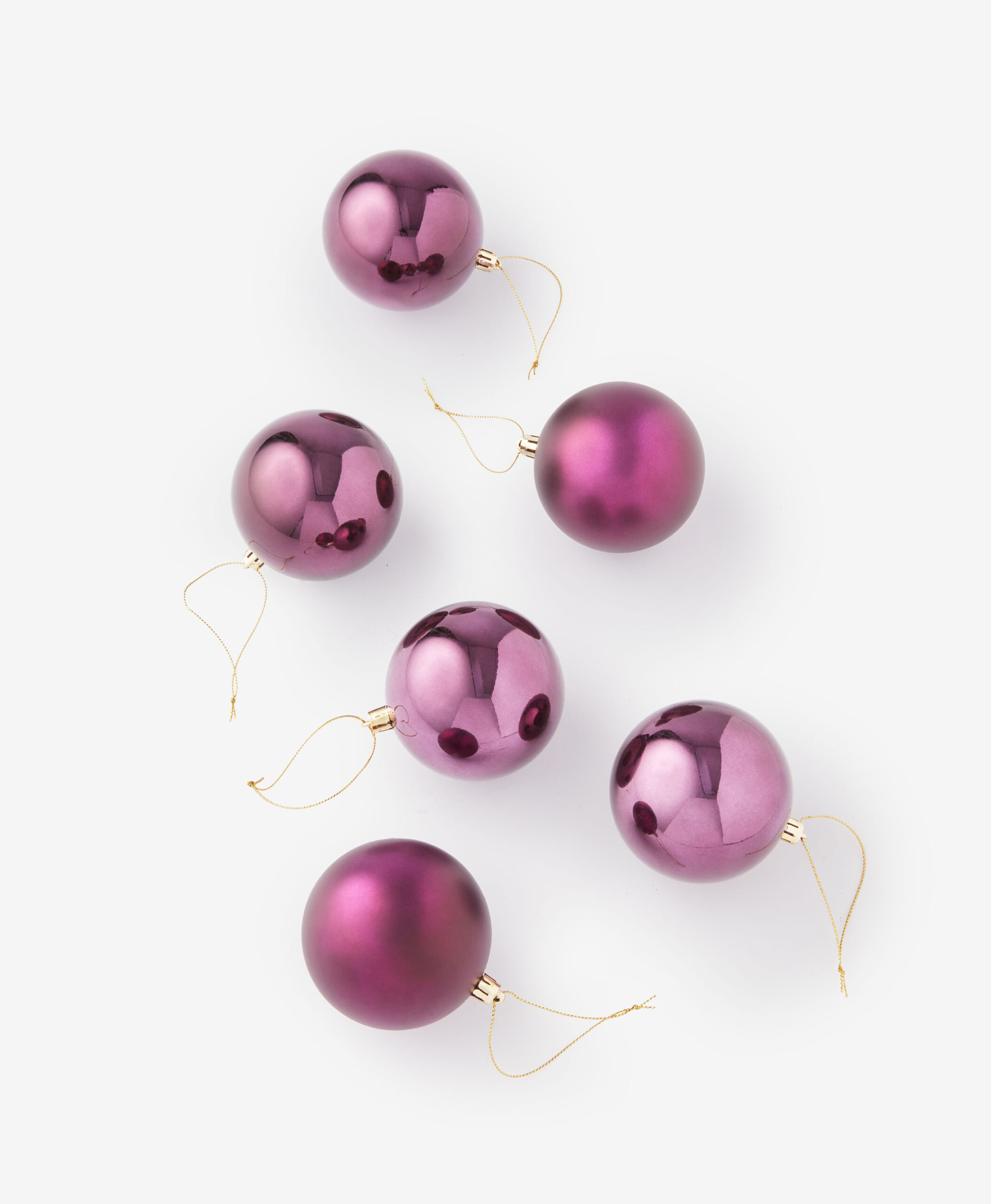 Weihnachtsbaumkugeln, 6er-Pack