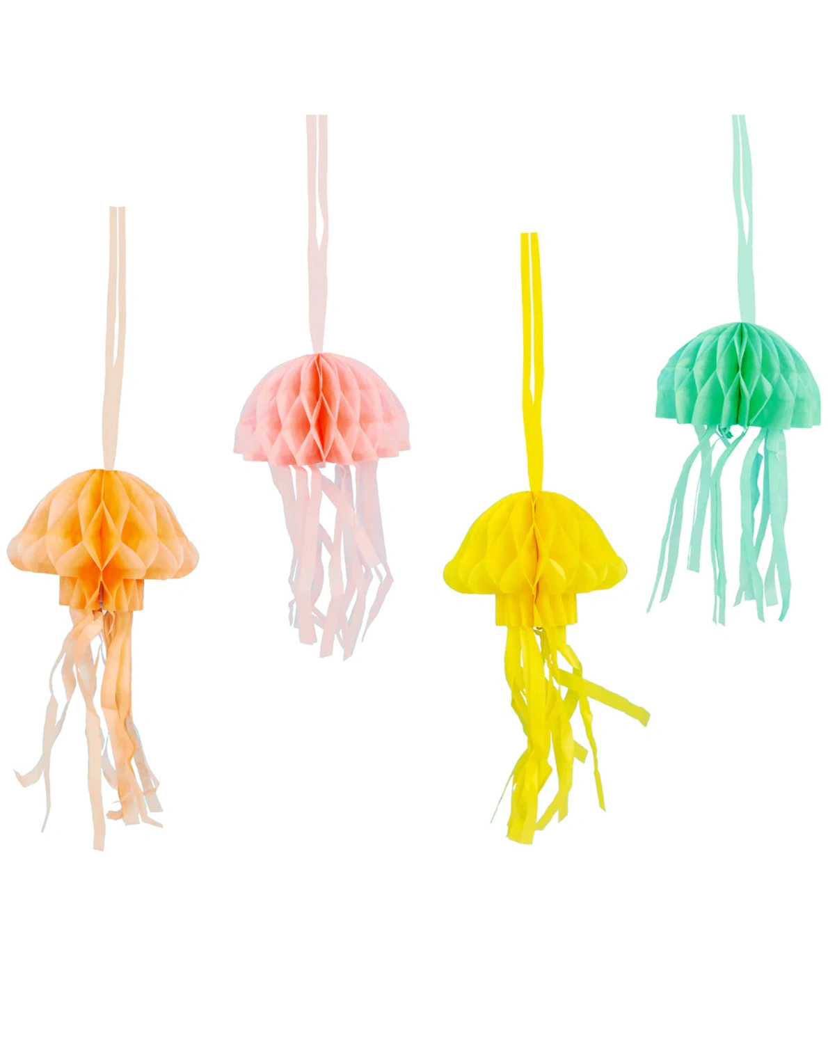 Wabenpapier MAKE WAVES - JELLY FISH 8er-Set in bunt