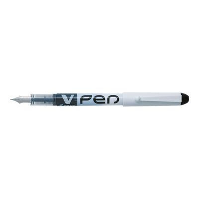 Pilot V Pen - 12 Stylos plume - noir - 0,4 mm - pointe moyenne