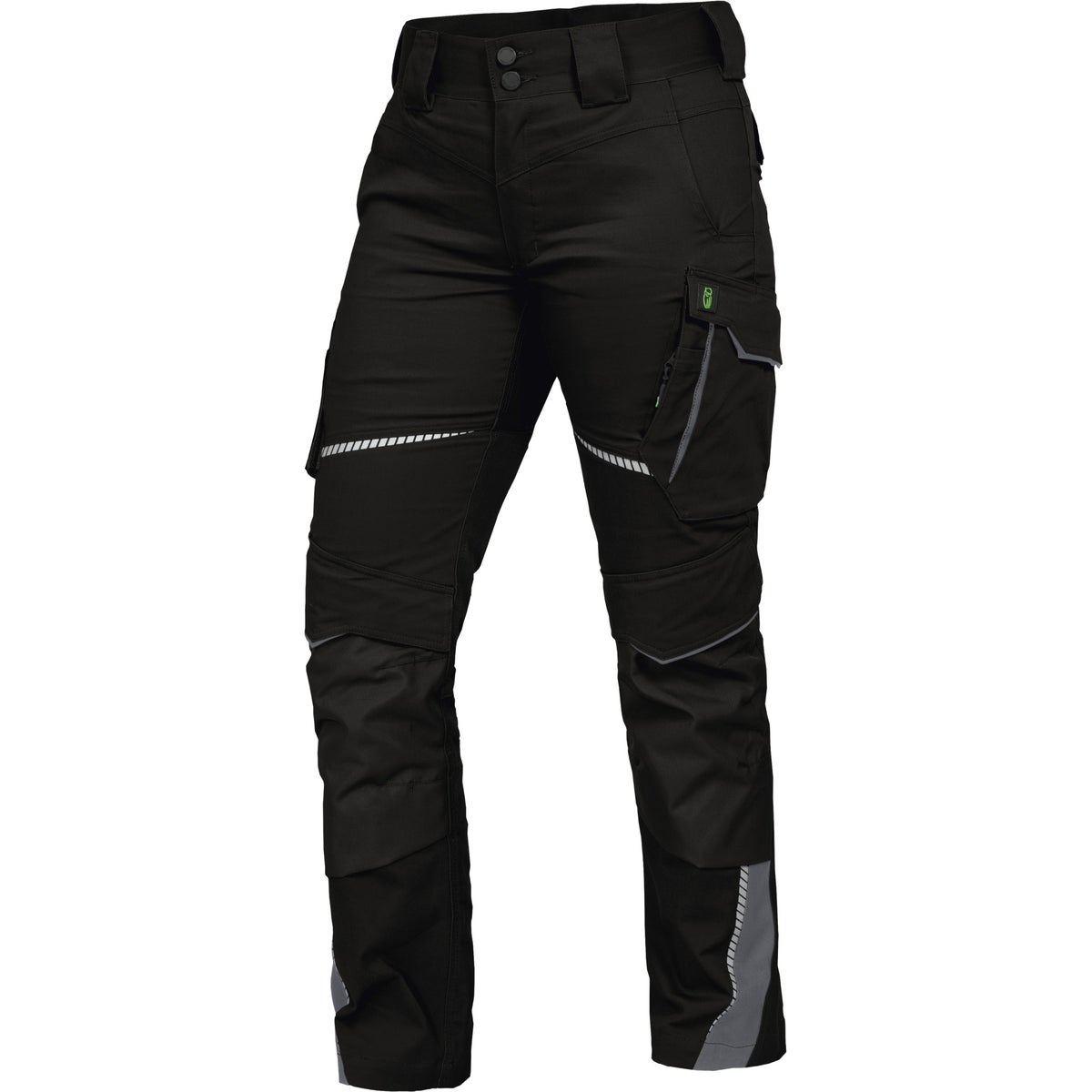 Bodyguard werkbroek, lange taillebroek, zwart/grijs, maat 40, dames