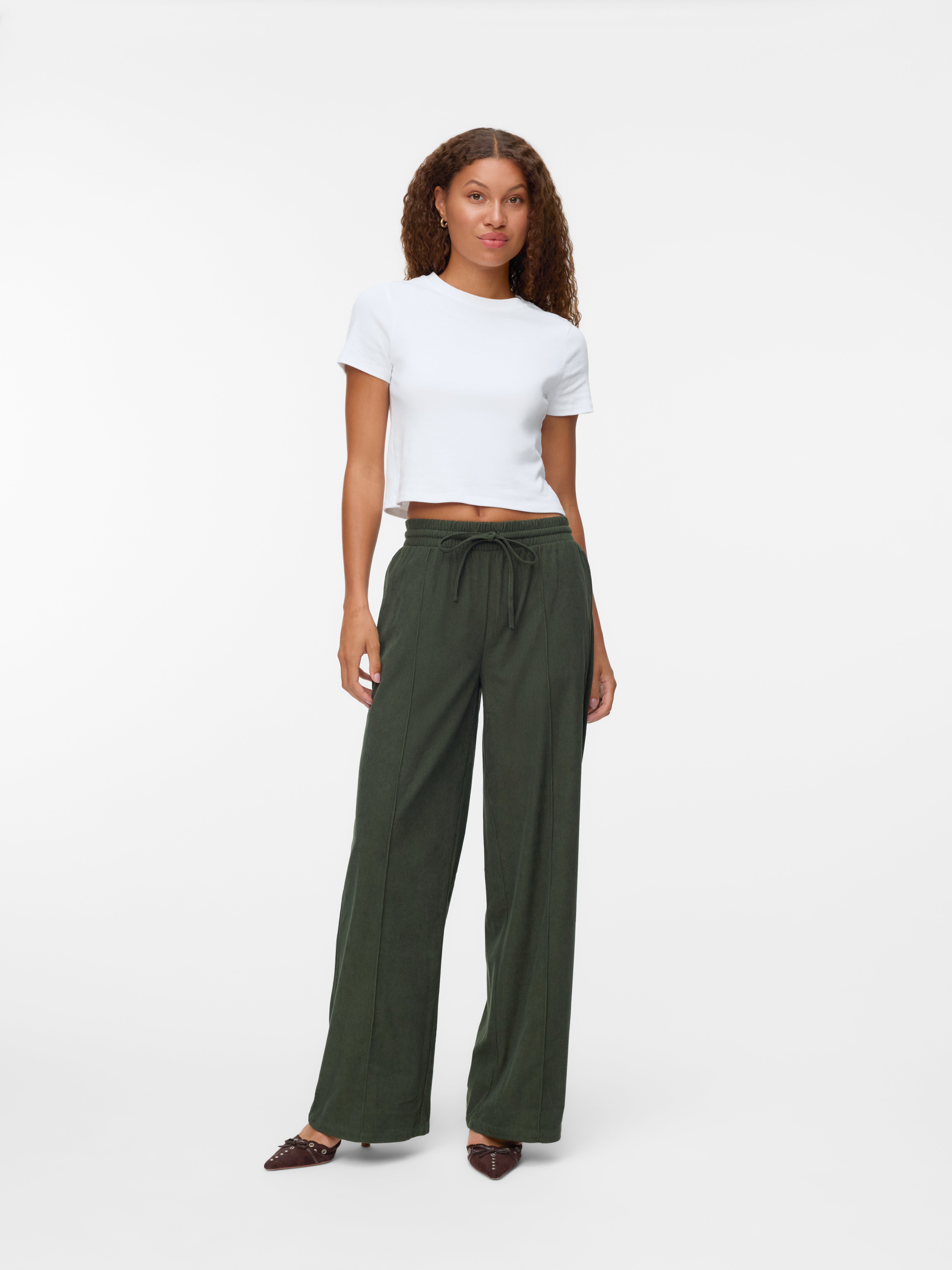VMVILJA High waist fluwelen Broek