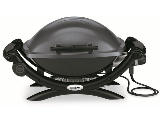WEBER - Barbecue électrique Q1400 Dark grey, 2200 w, Grille fonte
