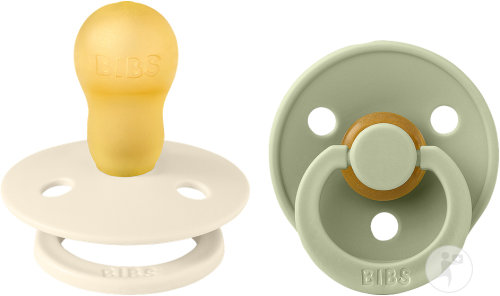 Bibs Colour Collection Sucettes +18 Mois Taille 3 Sage Ivory 2 Pièces