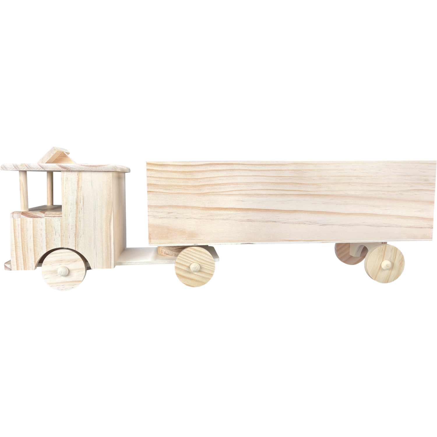 Vrachtwagen, 51x12.5x15.5cm, hout, naturel
