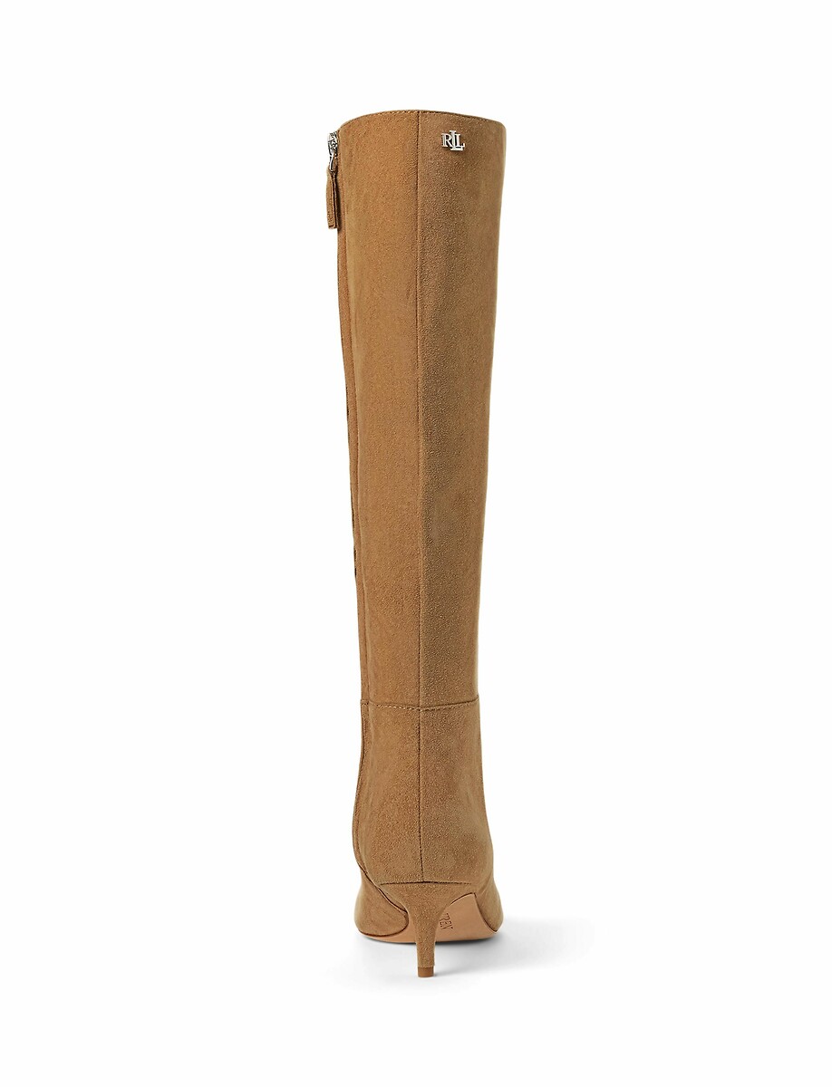 LAUREN RALPH LAUREN<br>Botas de camurça com salto baixo Mikcay