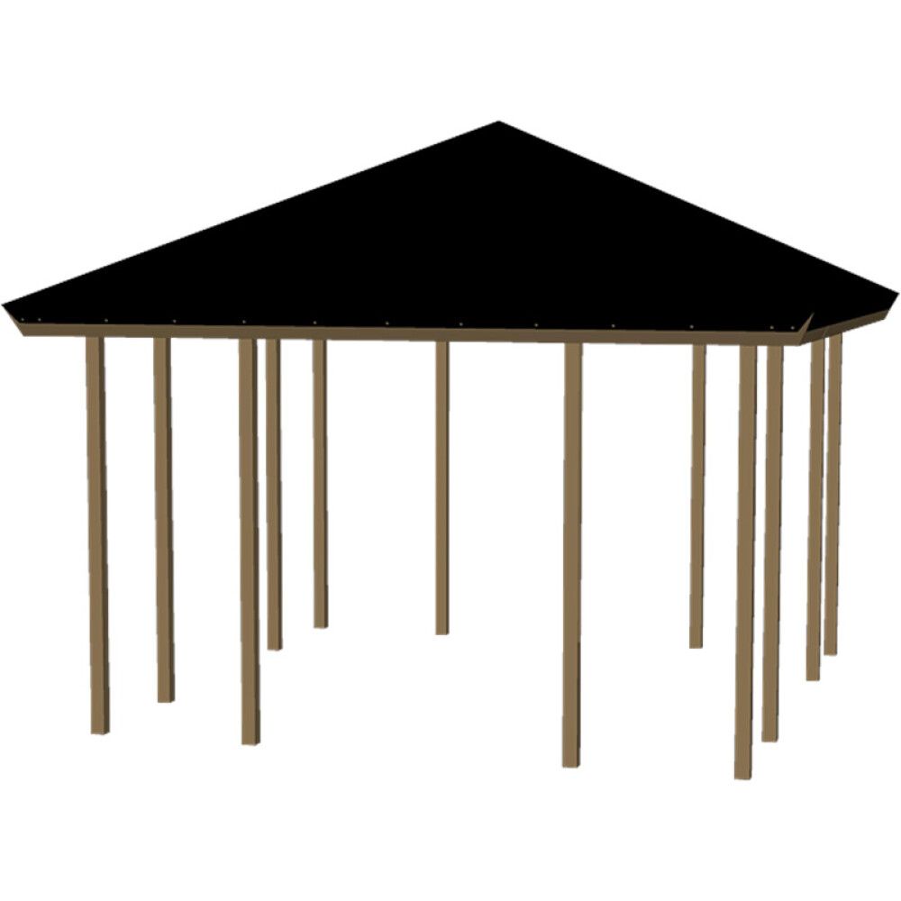 PAVILJONG PLUS ÅPEN MODELL 328X328CM