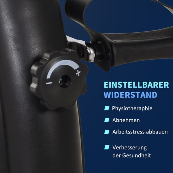 Mini Sykkel Pedal Trener Treningssykkel Lcd Display Støpejern Svart 35X40X31Cm