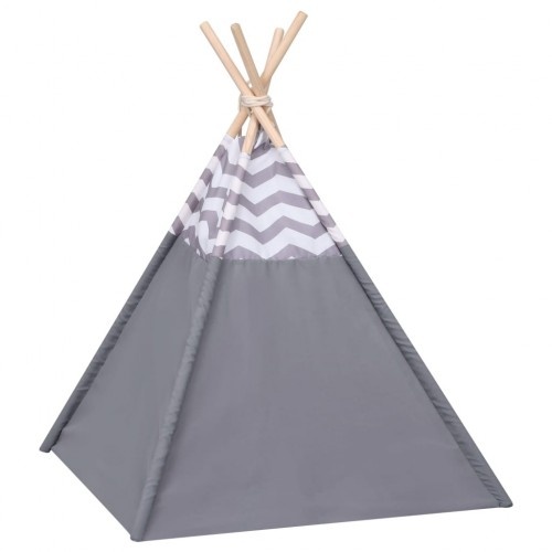 Tenda de descanso para gatos nas cores branca, cinza e rosa.