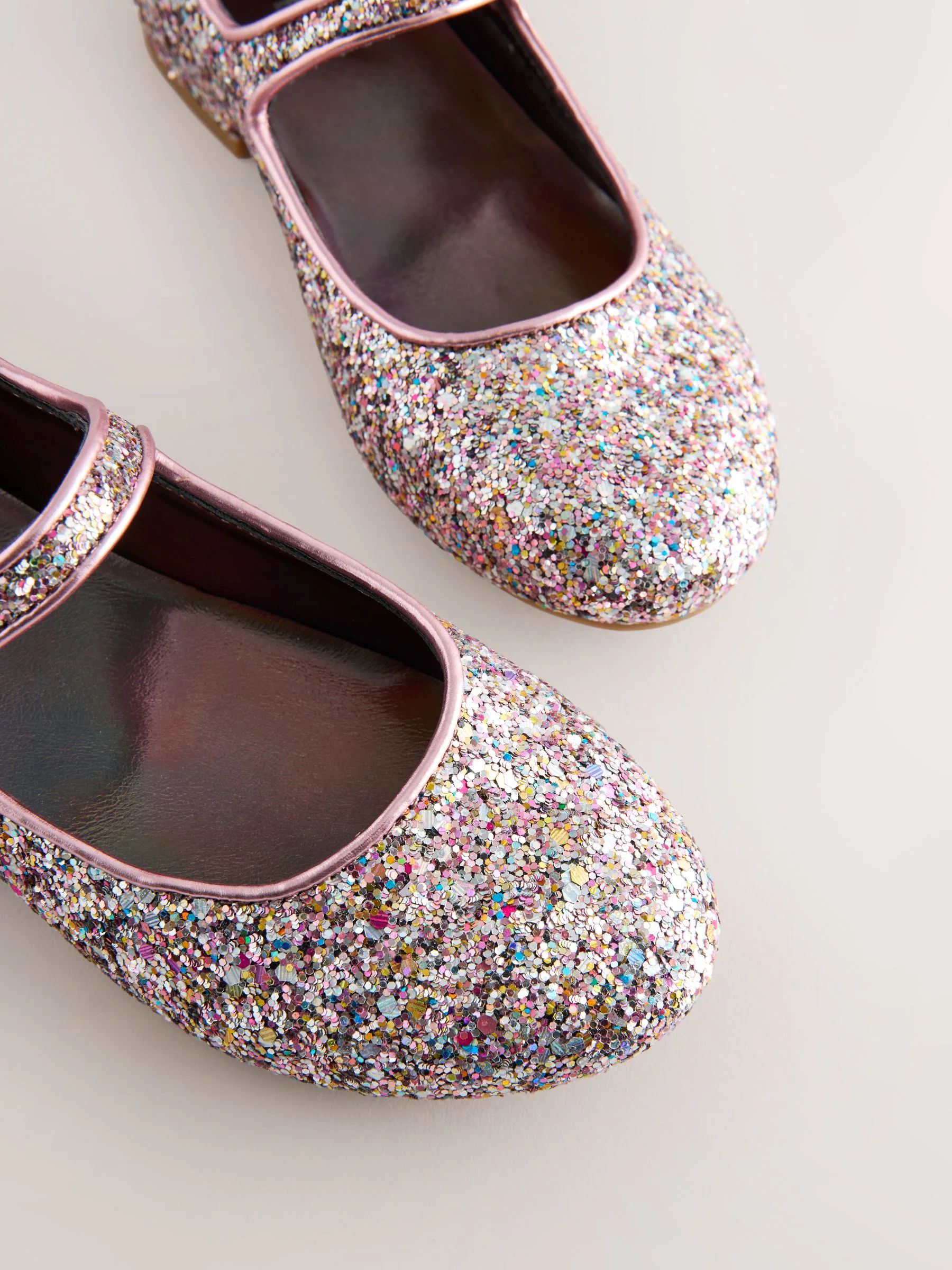 Mauve Pink Glitter - Mary Jane-schoenen met hak