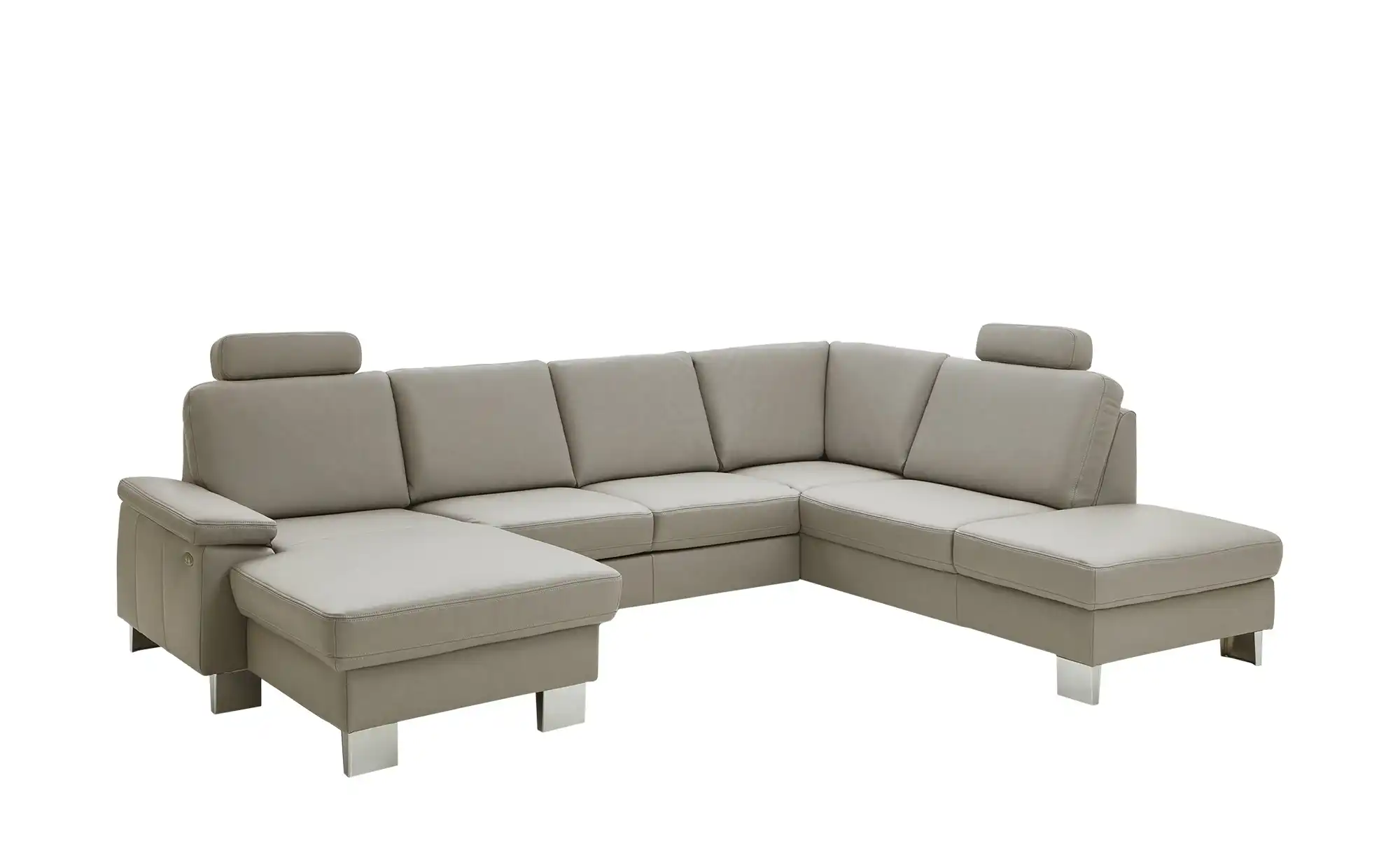 meinSofa Wohnlandschaft mit Sitz- und Rückenbezug aus Echtleder Samu-L