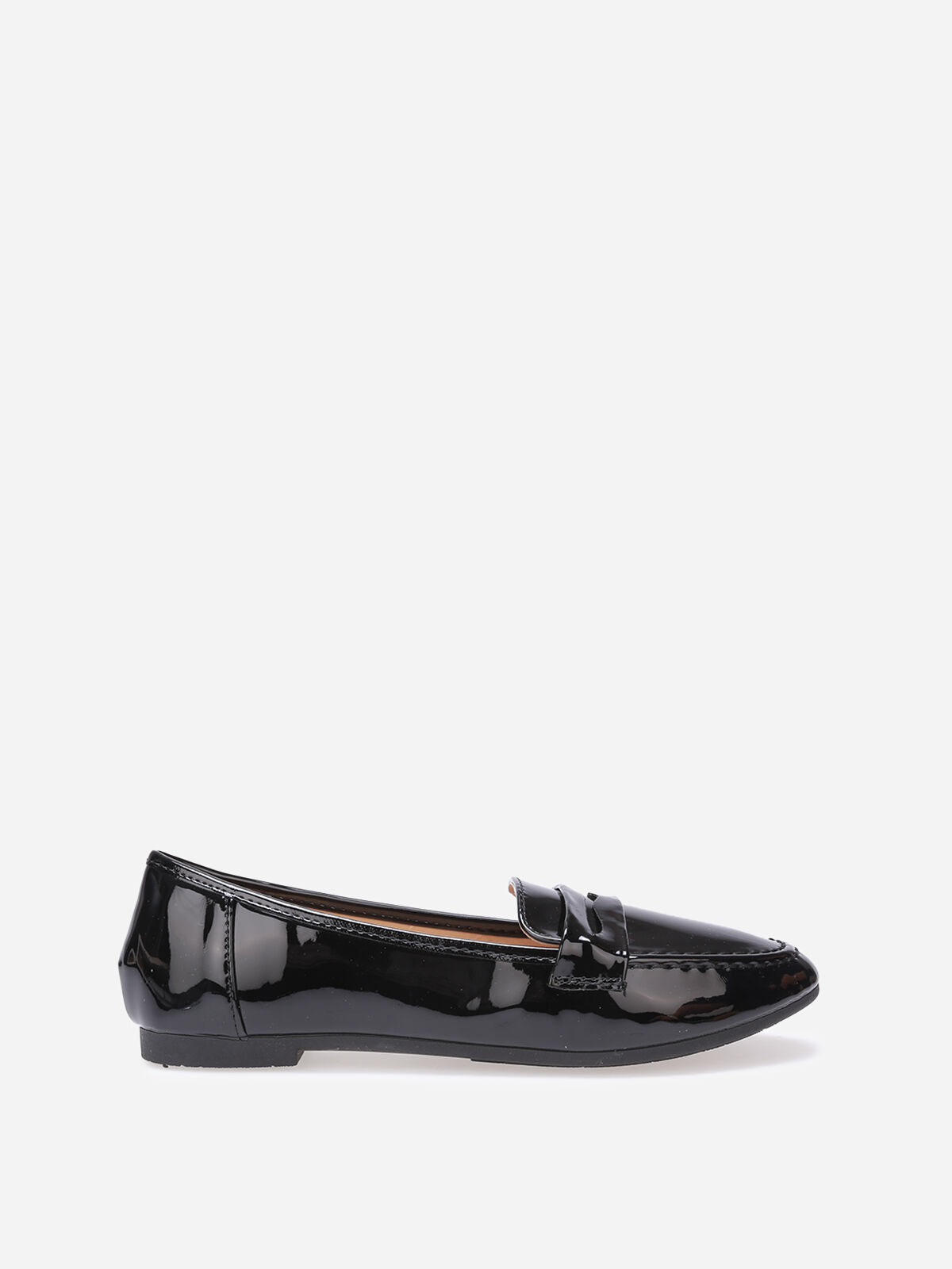 Mocassins slippers vernis- Noir