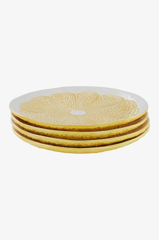 LEMON tallerken 4-pk, diameter 27 cm