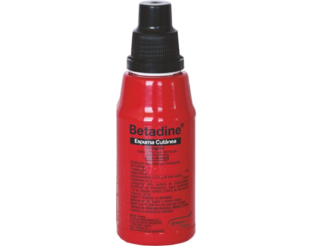 ESPUMA BETADINE CUTÂNEA 40MG/ML 125ML