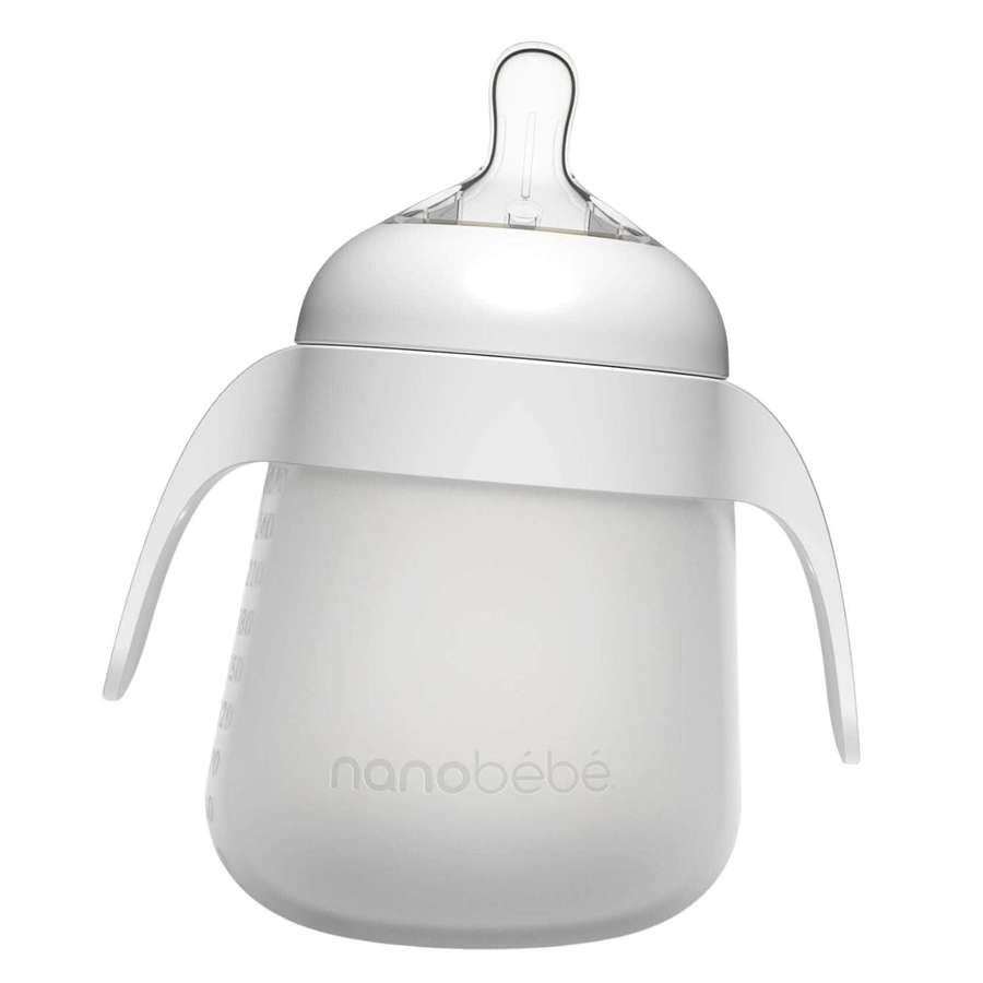 Nanobébé Detachable Handles for Flexy Silicone Baby Bottle White 2pcs