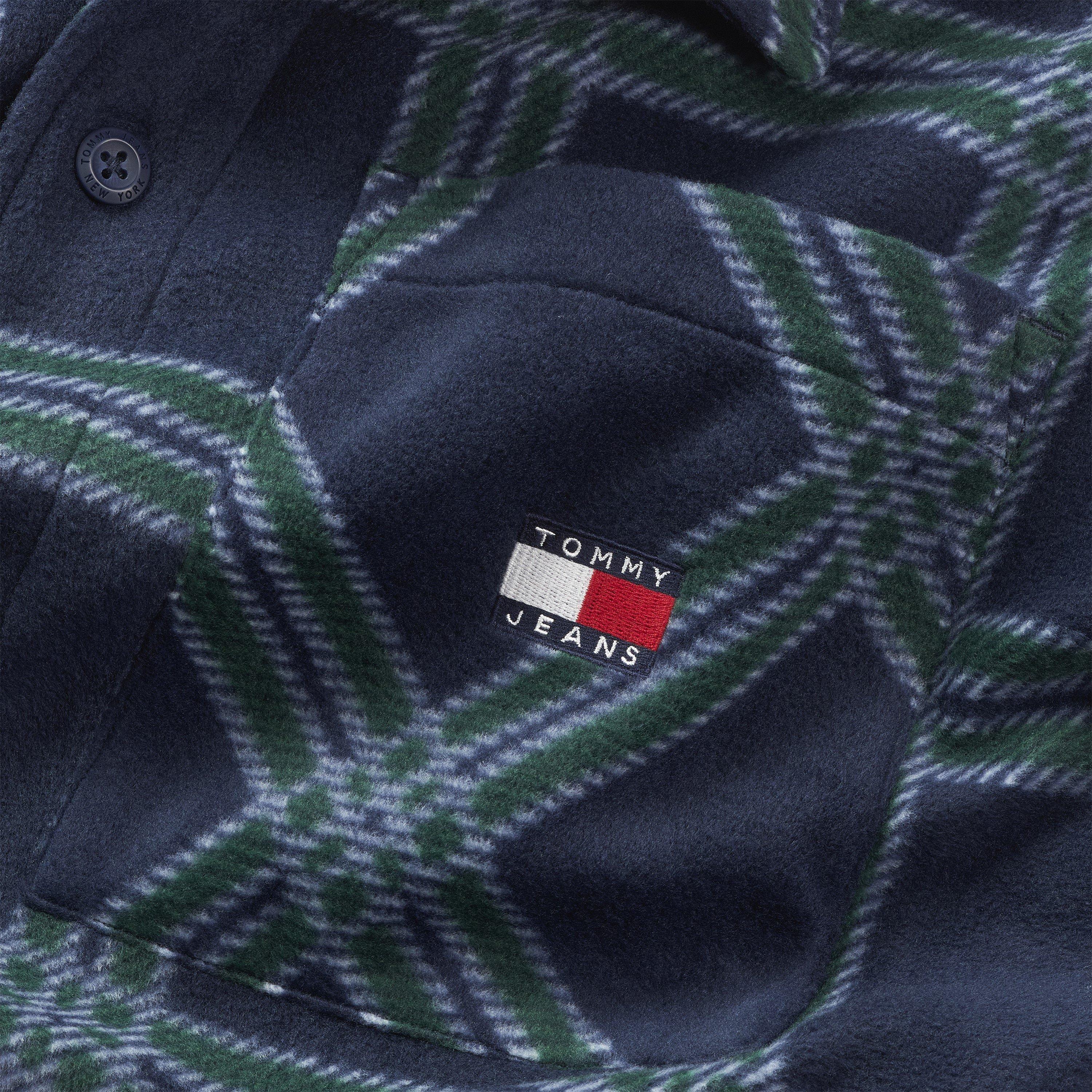 Tommy Jeans TJM CHECK POLAR FLEECE OVERSHIRT