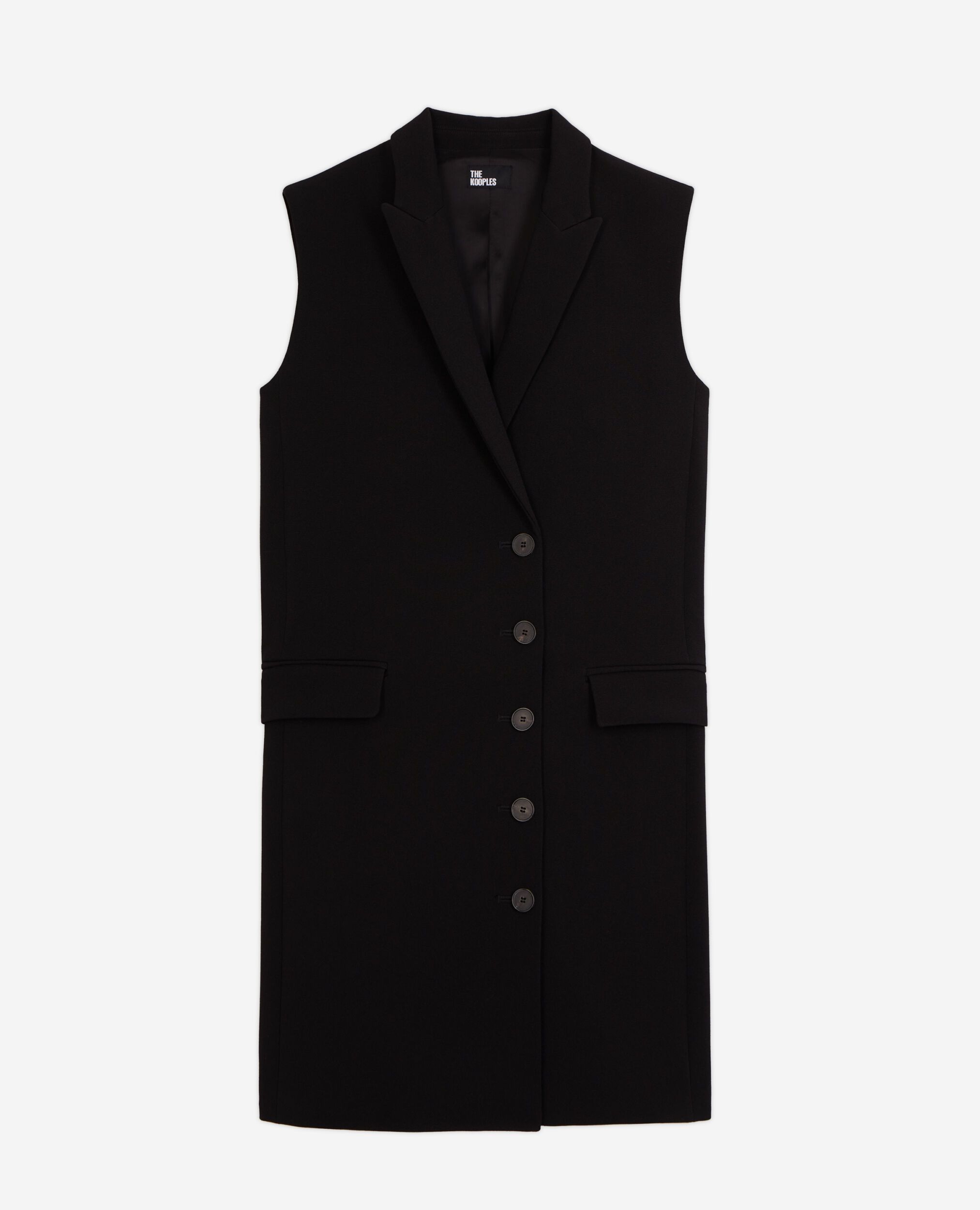 Robe courte en crêpe noire