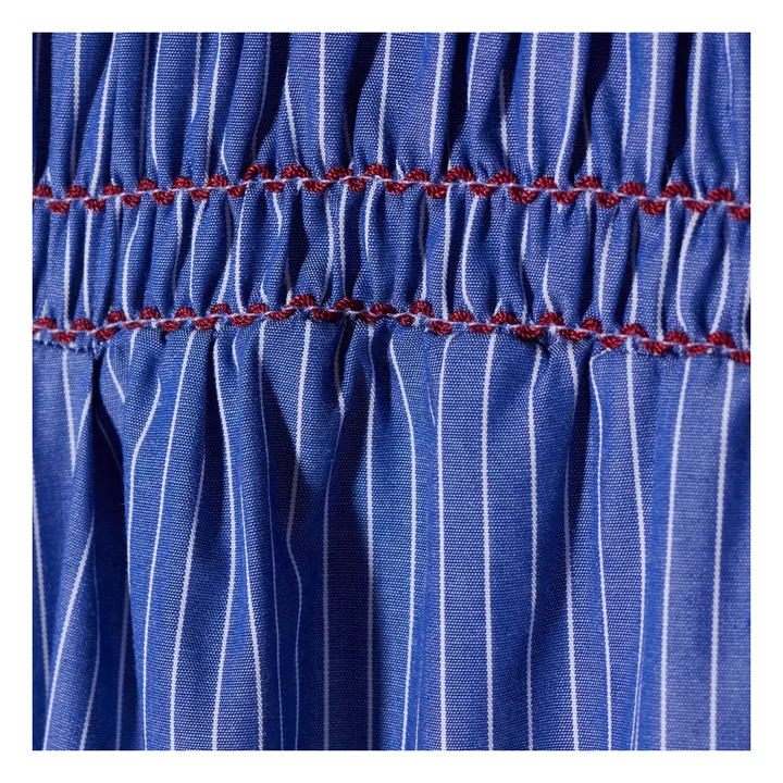 Maria de la Orden Robe Saint Barth Rayures | Bleu