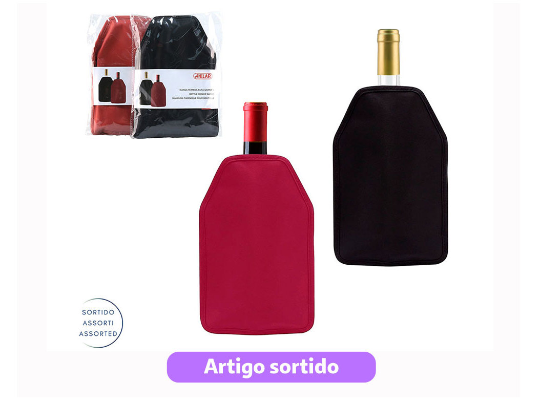 MANGA REFRIGERADORA ANILAR PARA GARRAFA CORES SORTIDAS