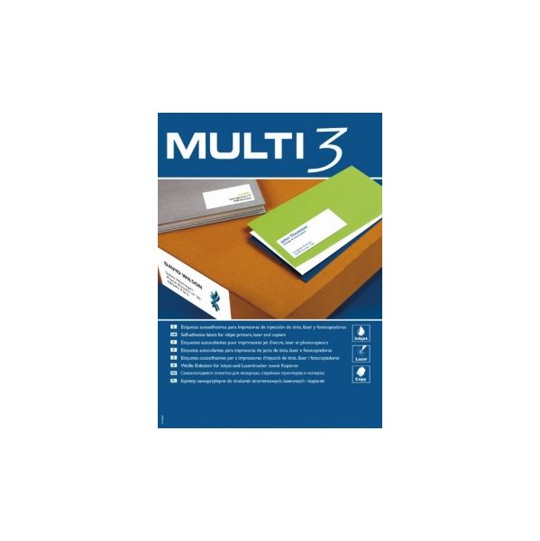 Multi 3 Etiquetas 100 Fls 52,5x29,7 4000 uds.