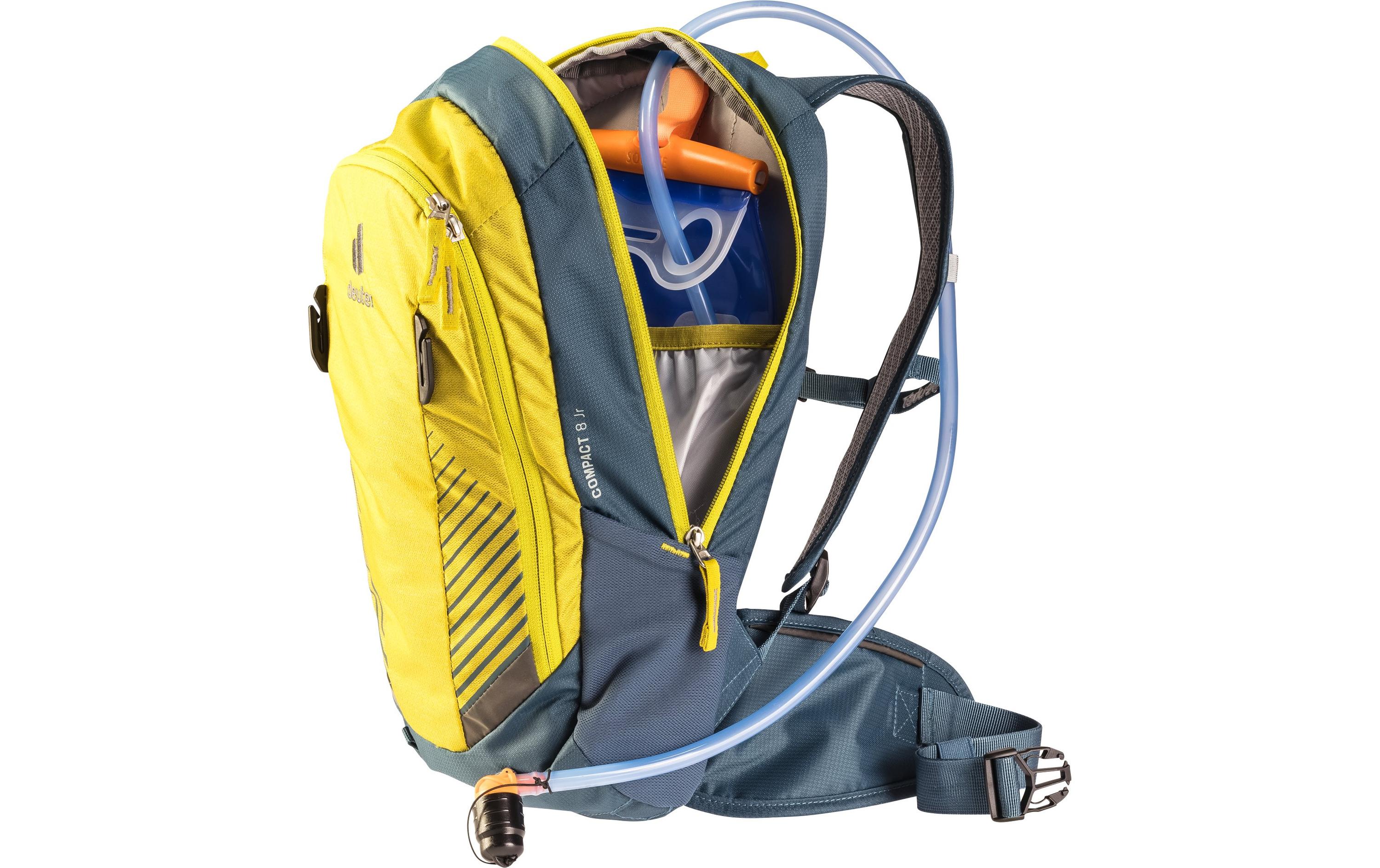 Rucksack Compact 8 JR Gelb/BlaugrauMountainbike-Rucksack
