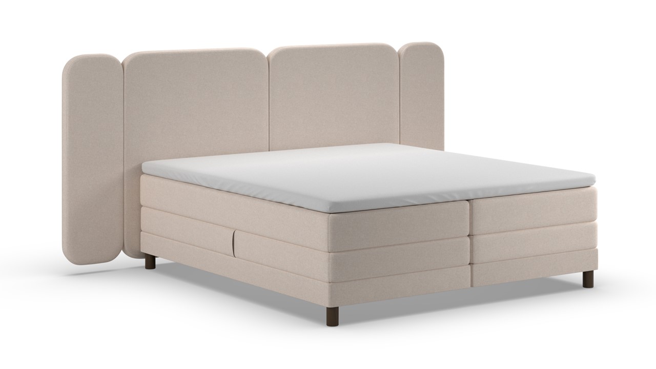 Elektrische boxspring Ridge - Warm wool beige
